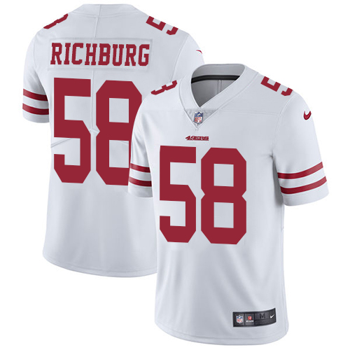 San Francisco 49ers Limited White Men Weston Richburg Road NFL Jersey #58 Vapor Untouchable